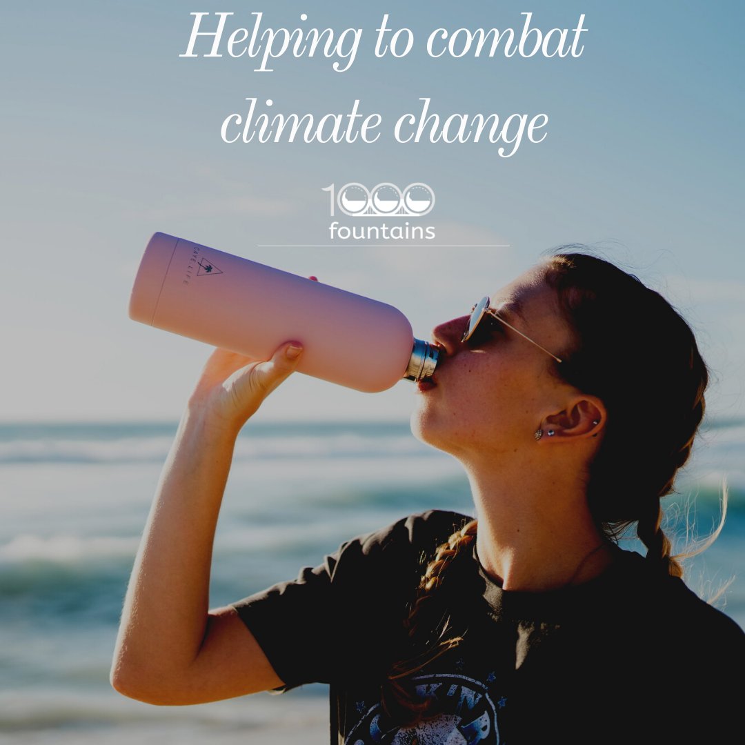 By buying fewer water bottles we are reducing landfill waste and ocean waste, steps that are helping to combat climate change. We need your support buff.ly/38GoK8V #1000fountains #Singleuseplastic #globalwarming #drinkingfountain #SanFranciscoCleanup