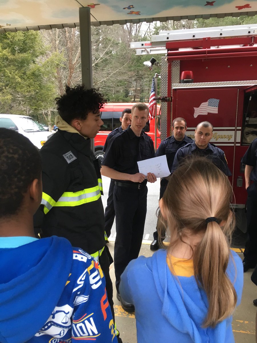 AshevilleFD's tweet image. Becoming an Asheville firefighter isn’t just about learning how to fight fire, it’s learning how to interact and educate our community. AFD recruits spend time at a local school teaching kids valuable life safety skills. #FLSE #Asheville #NCFire
