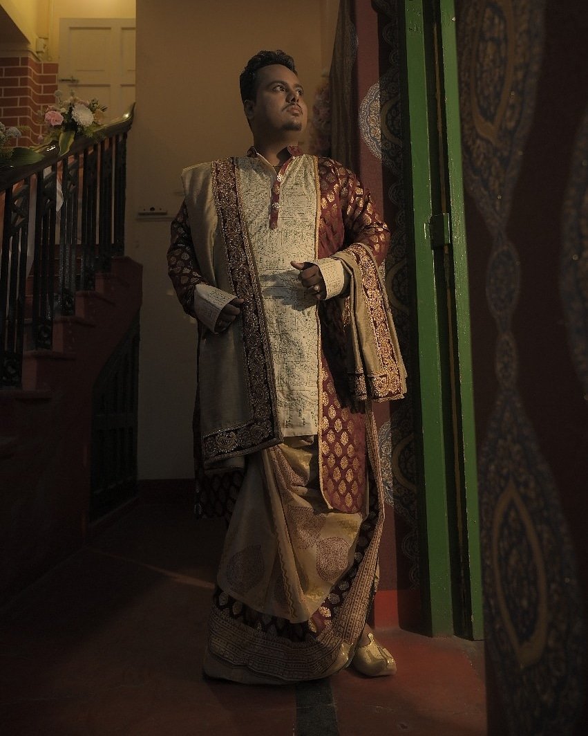 AHANA_designers's tweet photo. #AHANA groom ❤
AHANA wishes the newlyweds a lifetime of happiness 💐
The Banarasi and Tussar ensemble has intricate hand embroidery all over the body.
#designer #designerwear #couture #groom #patron #tradition #wedding #menswear #menfashion #banarasi #tussar #hand_embroidery https://t.co/DHoj5xCwN4