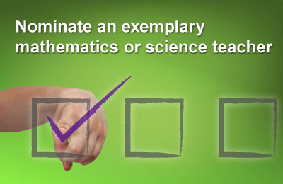IADeptofEd's tweet photo. Do you have an outstanding science or math elementary teacher? (Hint: You do.) Nominate him/her for this extraordinary honor, including a $10,000 prize. Hurry! Nominations end in less than a month! https://t.co/iGEvD21HQo #IaEdChat #IaMath #IaScience https://t.co/DENBiRzjYd