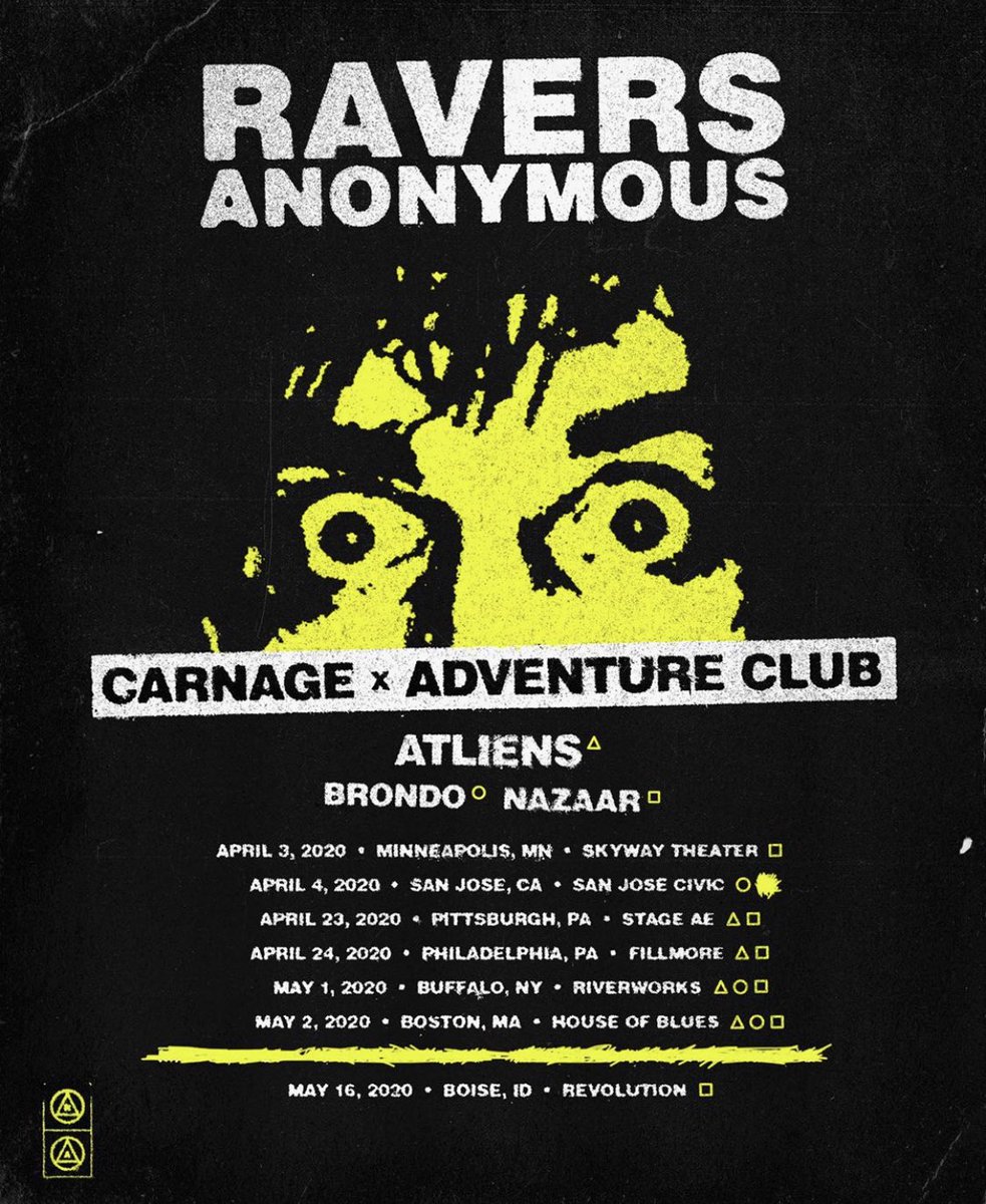 Carnagefanpage's tweet photo. WHAT?!!!!! @djcarnage and @AdventureDub ๐๐ฅ๐ฅ on the road ๐๐ผ #doyouevencarnage #adventureclub #djcarnage #atliens #brondo #nazaar #PROTECTASOC #raversanonymous #raversunite #edm #heavyweightrecords #minneapolisedm #buffalony #pittsburgh #philadelphia #sanjose #boston #boise https://t.co/unQc6s6zVm