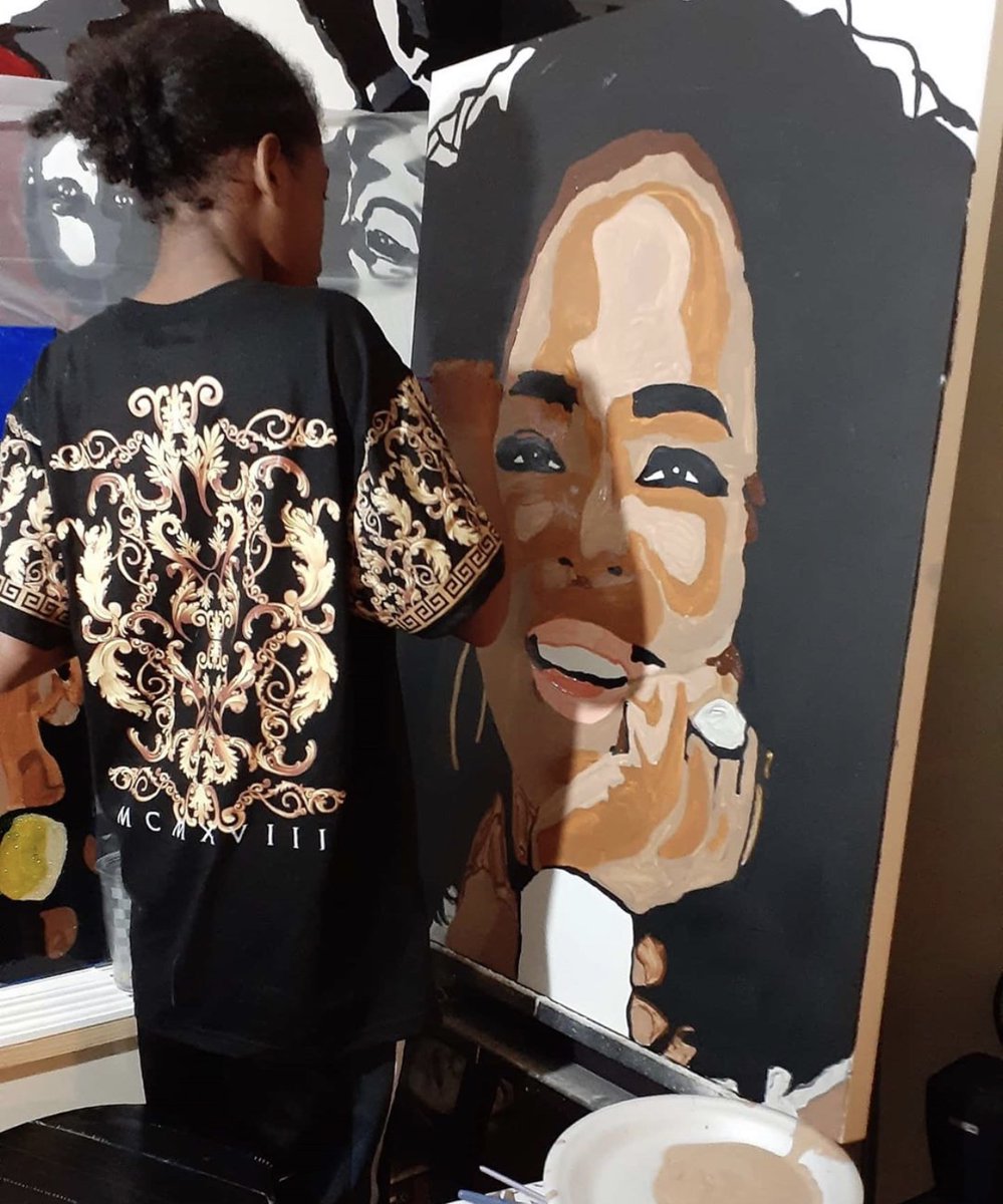 LQSanJose's tweet photo. Please checkout San Jose local artist @official_tylergordon ! So young and talented! 🤩 So much talent in San Jose! 

#art #artist #local #sanjose #creative #kobe #lakers #artwork #painting #bobmarley #ca #youth #creative #unique #artoftheday #proud https://t.co/kwVYiBvtmu