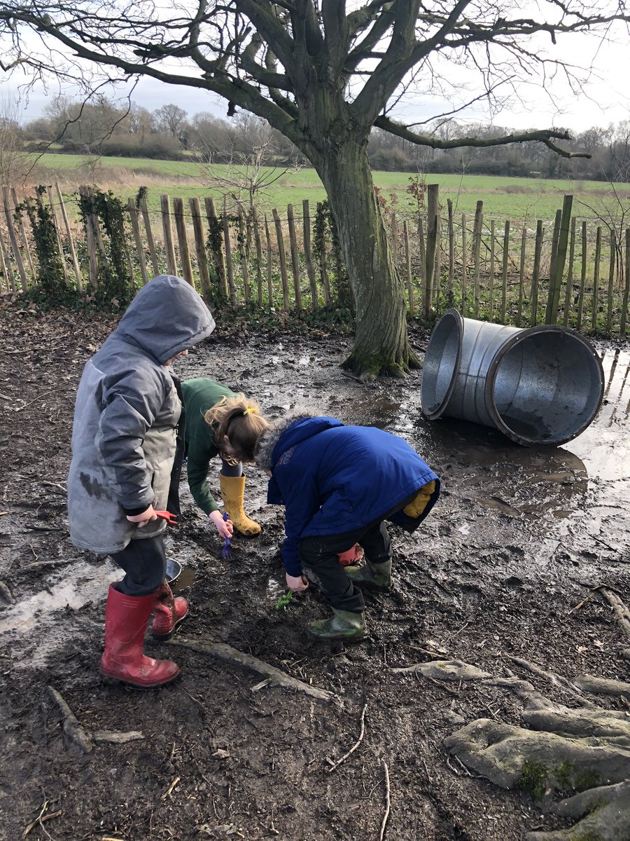 We used to view this corner of the playing field as a problem for children to be kept away from. Now it’s the ‘muddy corner’ for digging, balancing over puddles &amp; mud pies - an asset to playtimes! Complete mindset change with OPAL💡 <a href="/OPALOutdoorplay/">Michael Follett OPAL Founder and Director</a> <a href="/WittershamCEP/">Wittersham CEP School</a> #outdoorfun