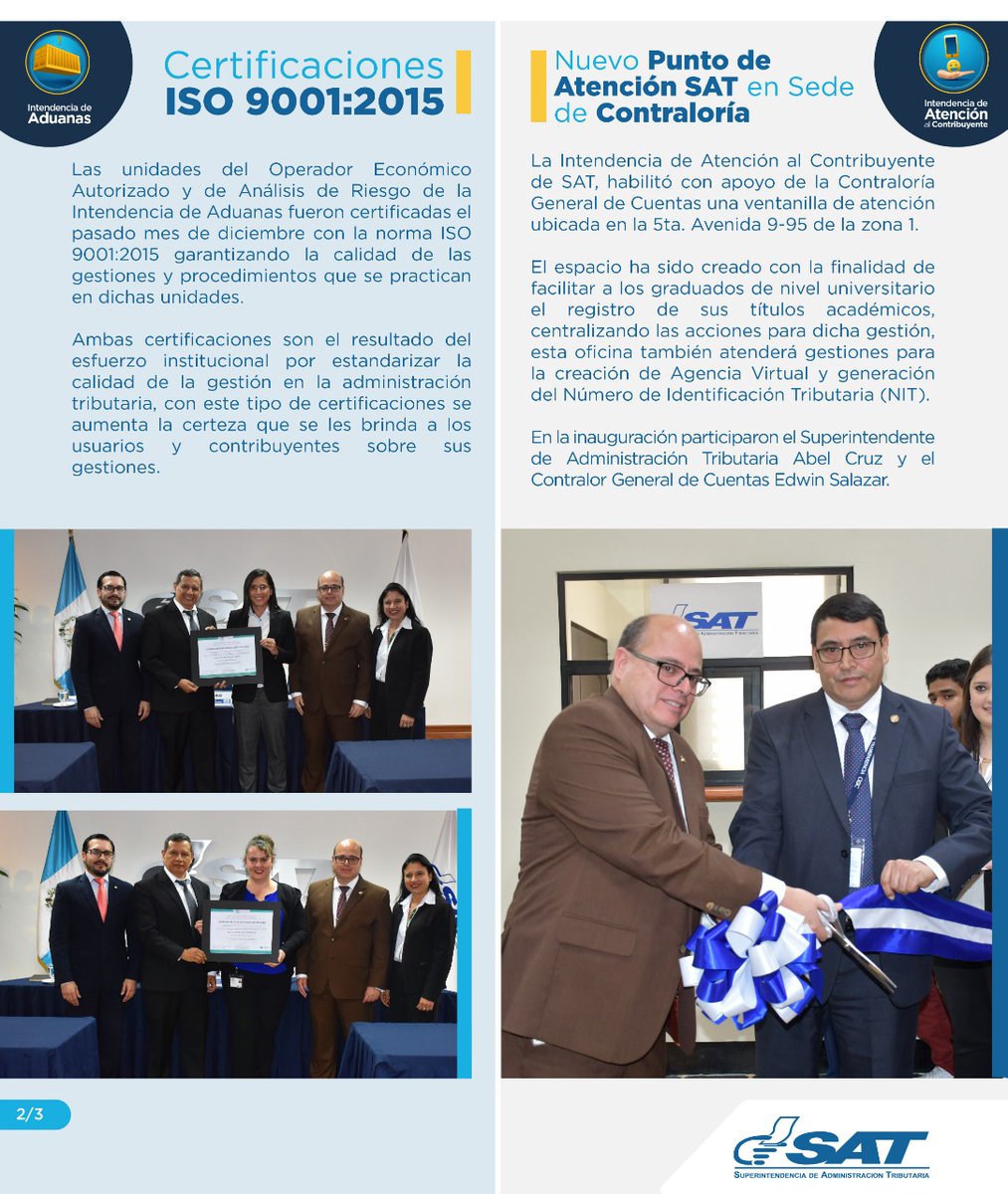 SATGT's tweet photo. La Superintendencia de Administración Tributaria informa:  Boletín Informativo #INFOSAT No. 1 https://t.co/VO3CwlpYJy