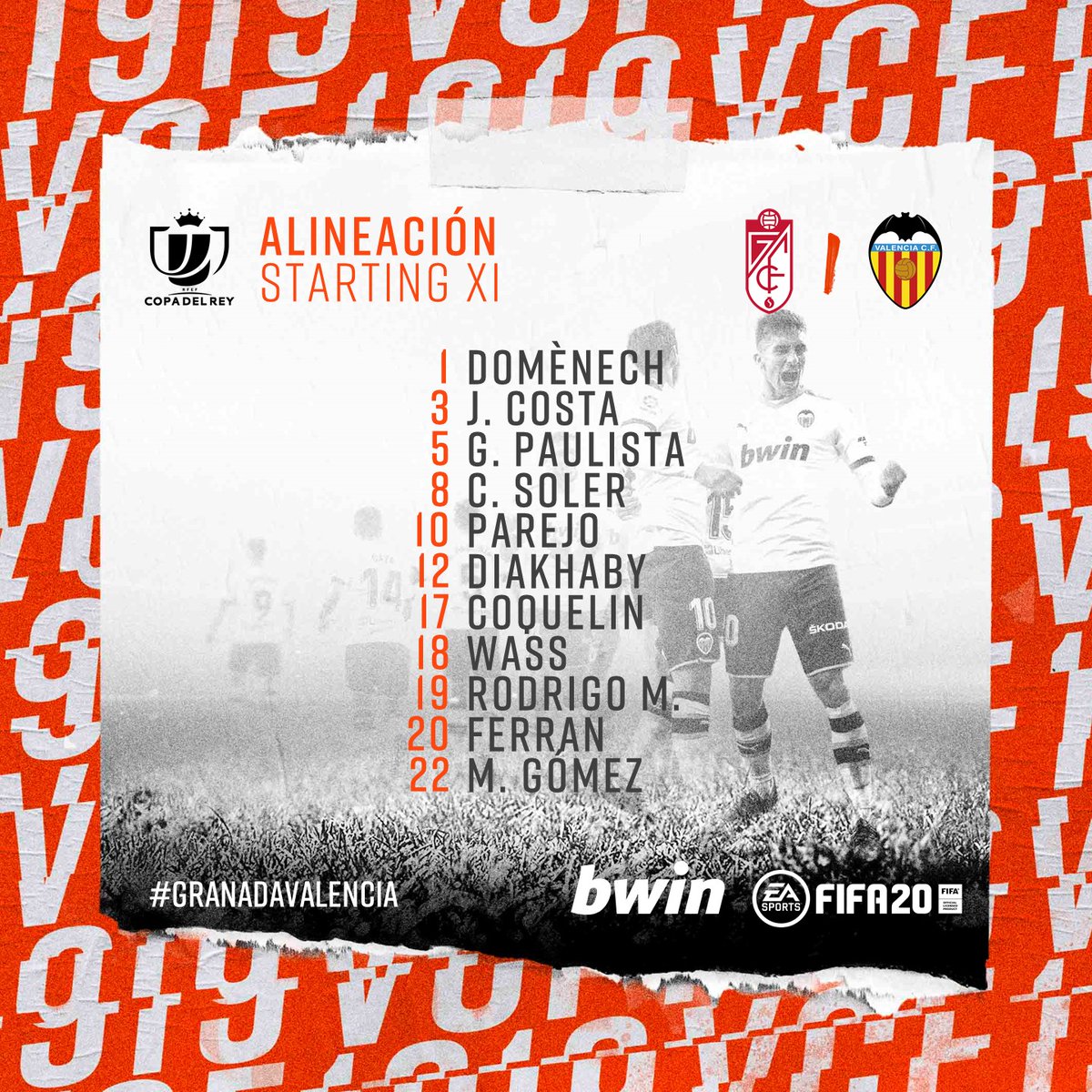 FutebolTotal11_'s tweet photo. Onzes do Granada e do Valencia https://t.co/dSKyaYf2kB