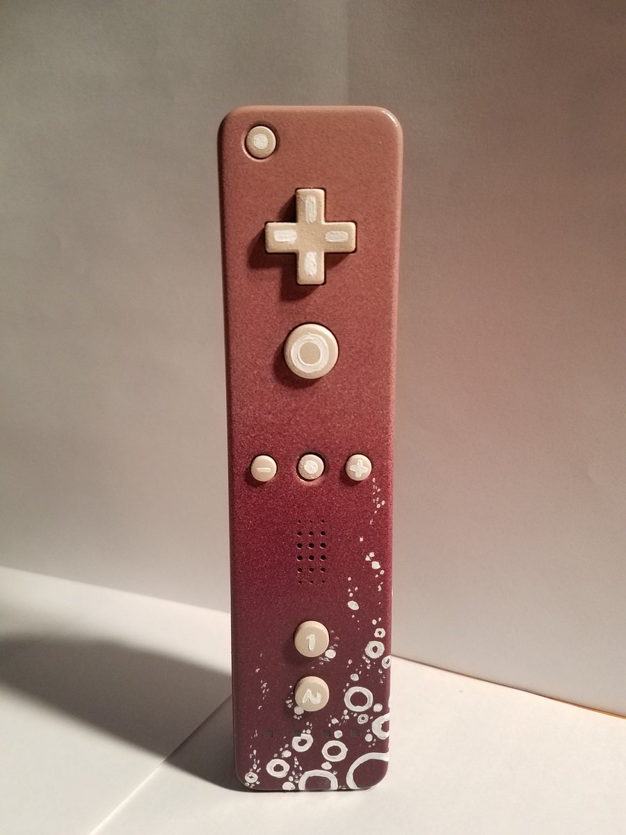 poofytastic's tweet photo. My first custom was a success!! :D I think I'll call it... the grape soda wii remote! https://t.co/JmTbt6FrFi