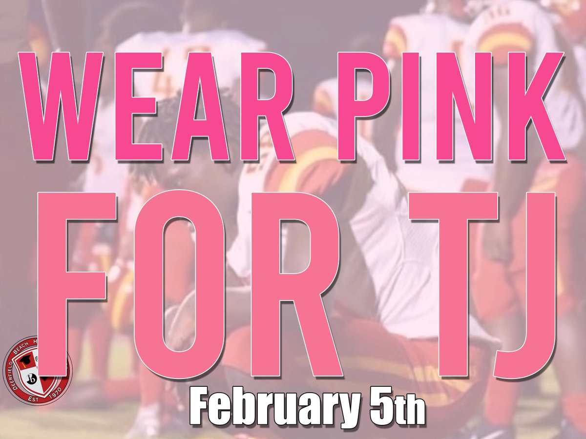 DBHSpathfinder's tweet photo. Tomorrow the #DeerfieldBeach community can come together to say the final goodbye to the #BeachBoy who left before his birthday,
@DB_BucksFB want to see everyone wearing @KodakTeejay favorite color on his day! So let's go #DBHS #LetsHealTogether for #LLTeeJay https://t.co/1ByAVtdwld