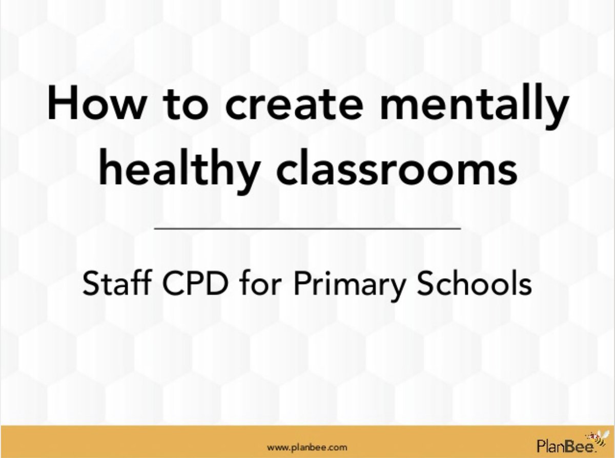 It's #ChildrensMentalHealthWeek this week. 

If you're looking for ways to create mentally healthy classrooms, check out our free CPD slideshow, exploring what good mental health looks like and how to achieve this in primary schools: zurl.co/1kyP 

#cpd #edutwitter