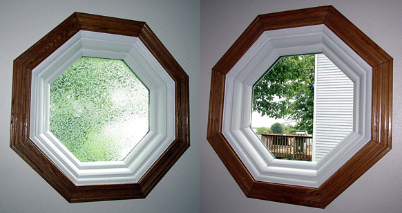 ZephyrAlum's tweet image. Hexagon window are a popular accent window with and without obscure glass.