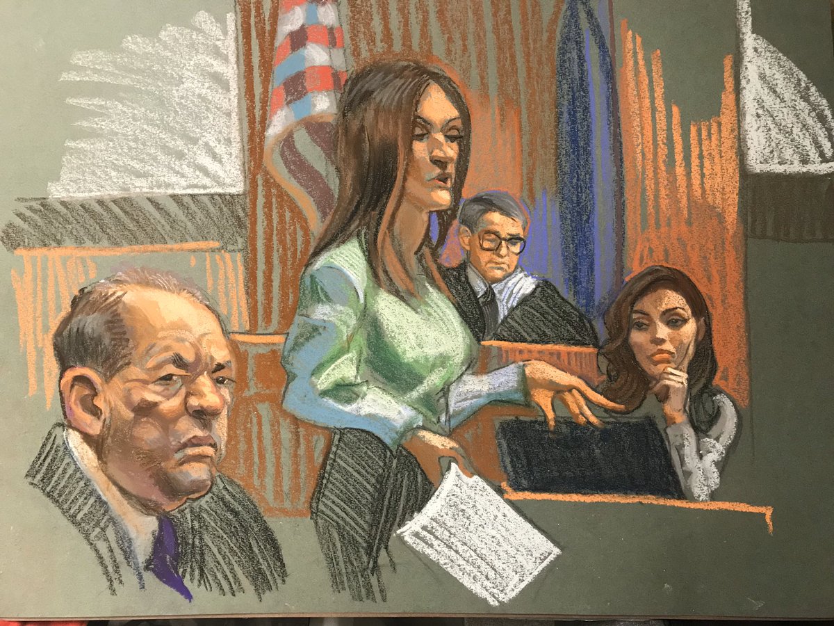 #JessicaMann returns for more cross examination by #HarveyWeinstein attorney <a href="/Donnarotunno/">Donna Rotunno</a>. This is the third day of cross after Mann broke down on the stand twice yesterday. 

<a href="/CourtTV/">Court TV</a> @ChanleyCourtTV #NYvWeinstein #TrialTwitter