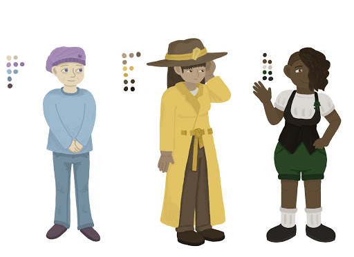 thrudoorgames's tweet photo. Here's a little Sneak Peek at some of the many wonderful personalities in CommuniTEA. 
#gamedev #characterdesign #storytelling #aesthetic https://t.co/50GouWqYfU