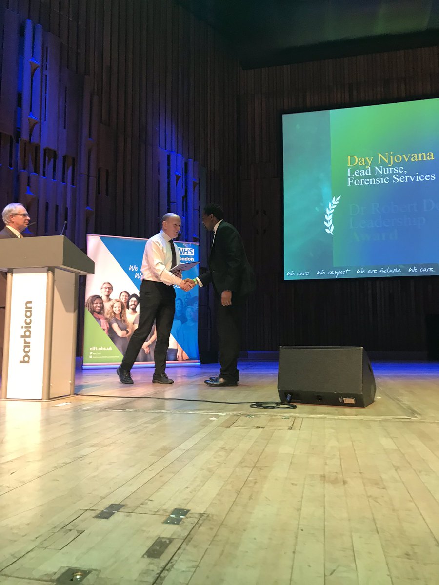 NHS_ELFT's tweet image. @NHS_ELFT #ElftAwards 2020:The Dr Robert Dolan Leadership Award is for Forensic Services’ Lead Nurse Day Njovana.  @DayNjovana @helga_hakata @Jodiepritchard2 @DrPhilBaker @Rachel_Luby