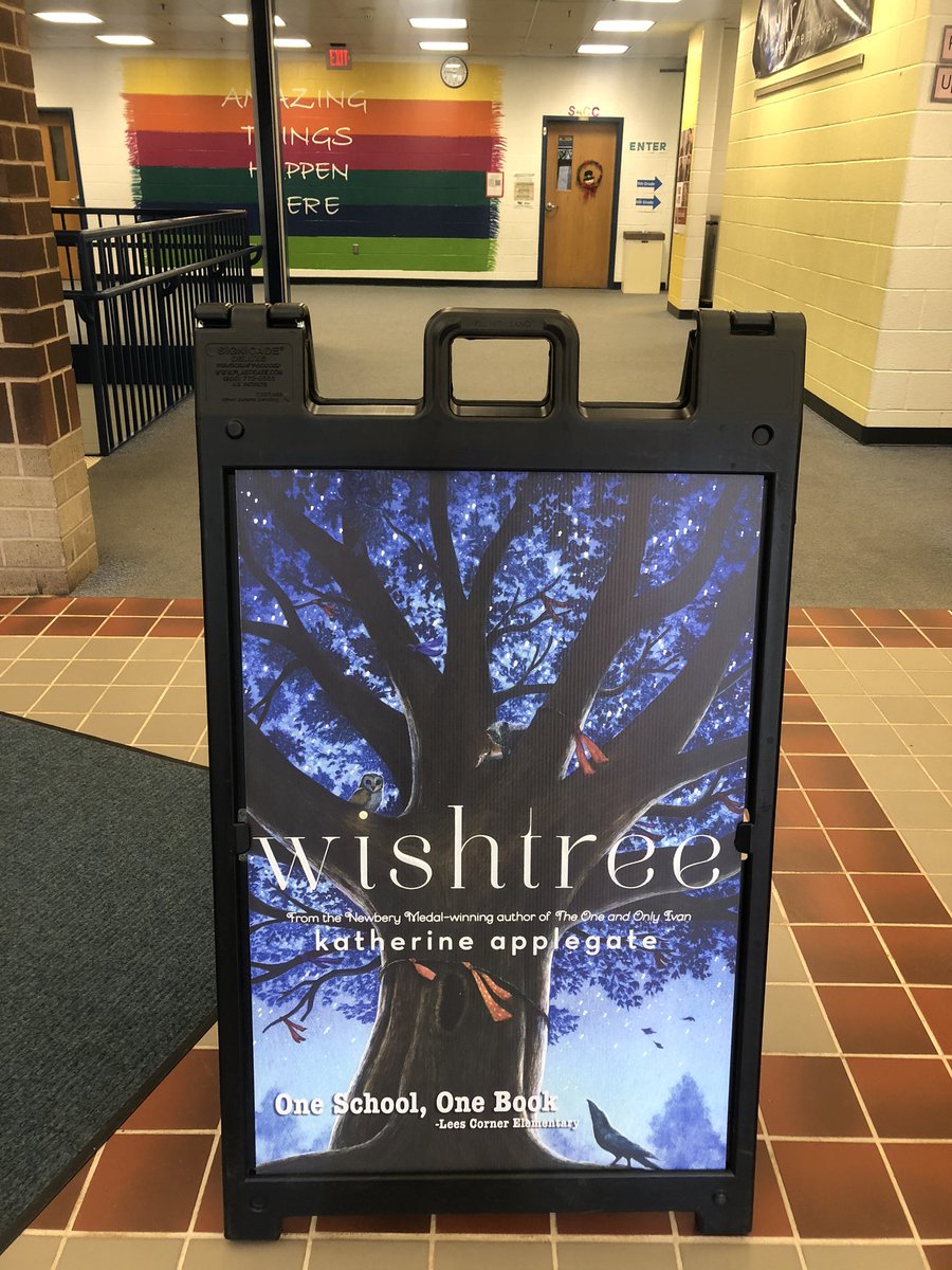 check out our new signage!! so excited for our one school, one book kickoff in early march. remember- you have until THIS friday, 2/7 to reserve your copy on my school bucks! don’t delay, order TODAY❗️#LCESwishtree