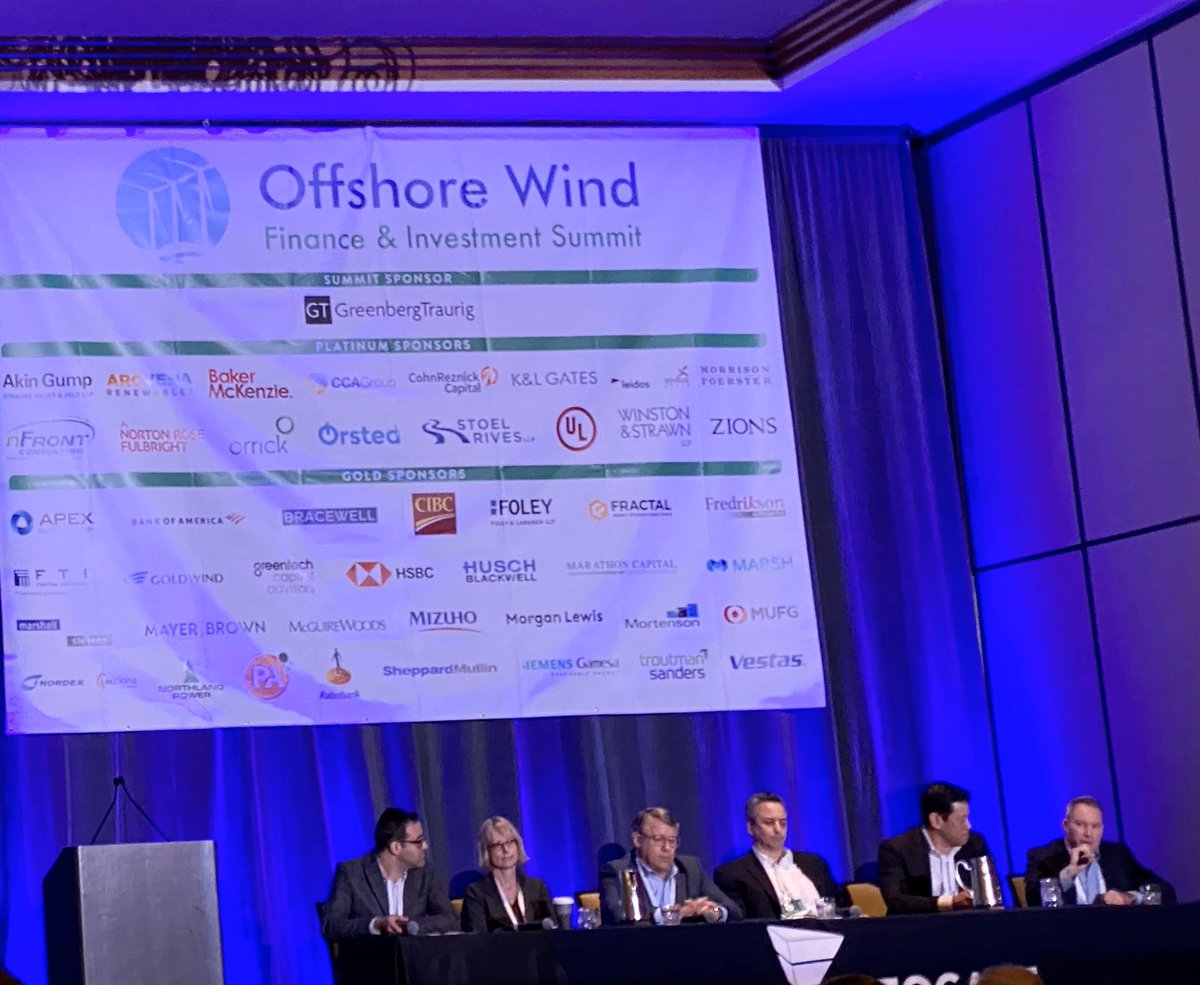 speck_jenny's tweet photo. The panel for Understanding Tax Equity Perspectives on Offshore Wind spoke on the estimated capital stack (20-25% from #taxequity), #PTC vs #ITC, ITC qualification risks, among other key issues.  @Infocast_Inc #windfi #offshorewind #reneweableenergy #wind  @BrianAmericus https://t.co/TPfeNNeBNr