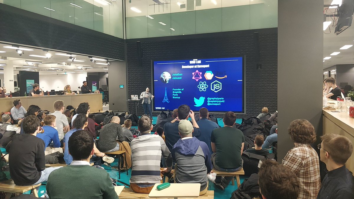 DeliverooEng's tweet photo. Next up is @CaptainJojo42 with a talk on getting started with Apollo Federation https://t.co/cXSWs7TiEB