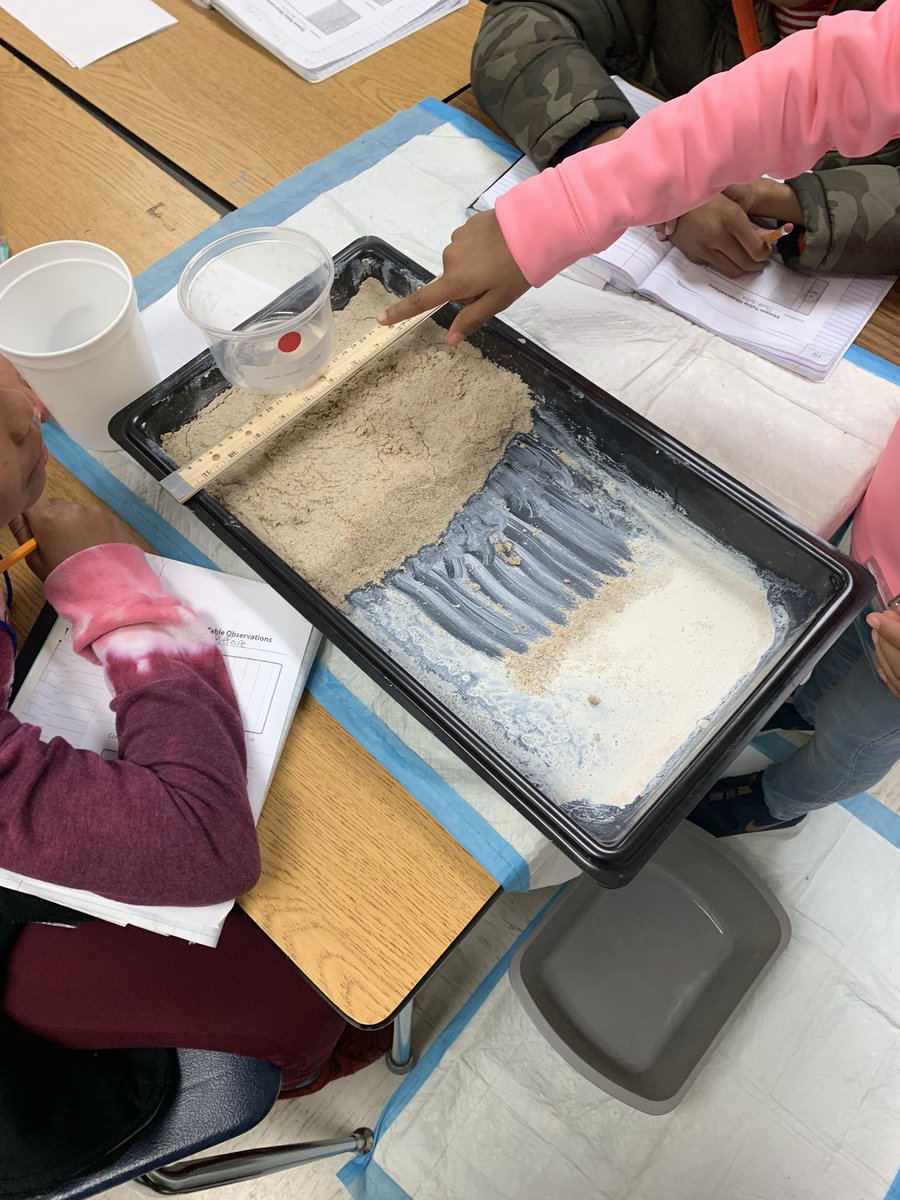 mrspharesyall's tweet photo. Late post!!!! My students ‘ROCK’ed their stream table investigations- tons of great conversations and observations! #landforms #streamtables #littlescientists @PriceElem #4thgradescience https://t.co/OjqvAK9myU