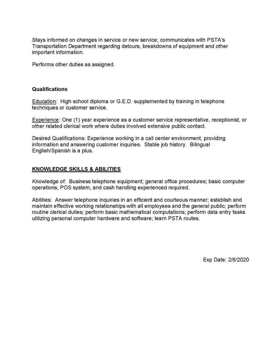 PHCSchool's tweet image. Customer Service Representative PSTA  Find out more here:
pcsb.org/cms/lib/FL0190…