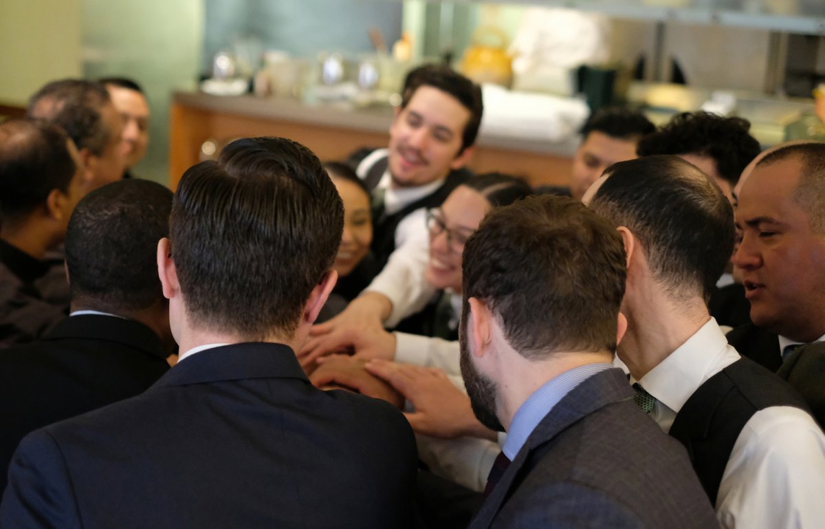 Smiles all around for dinner service tonight - our doors open at 5pm.