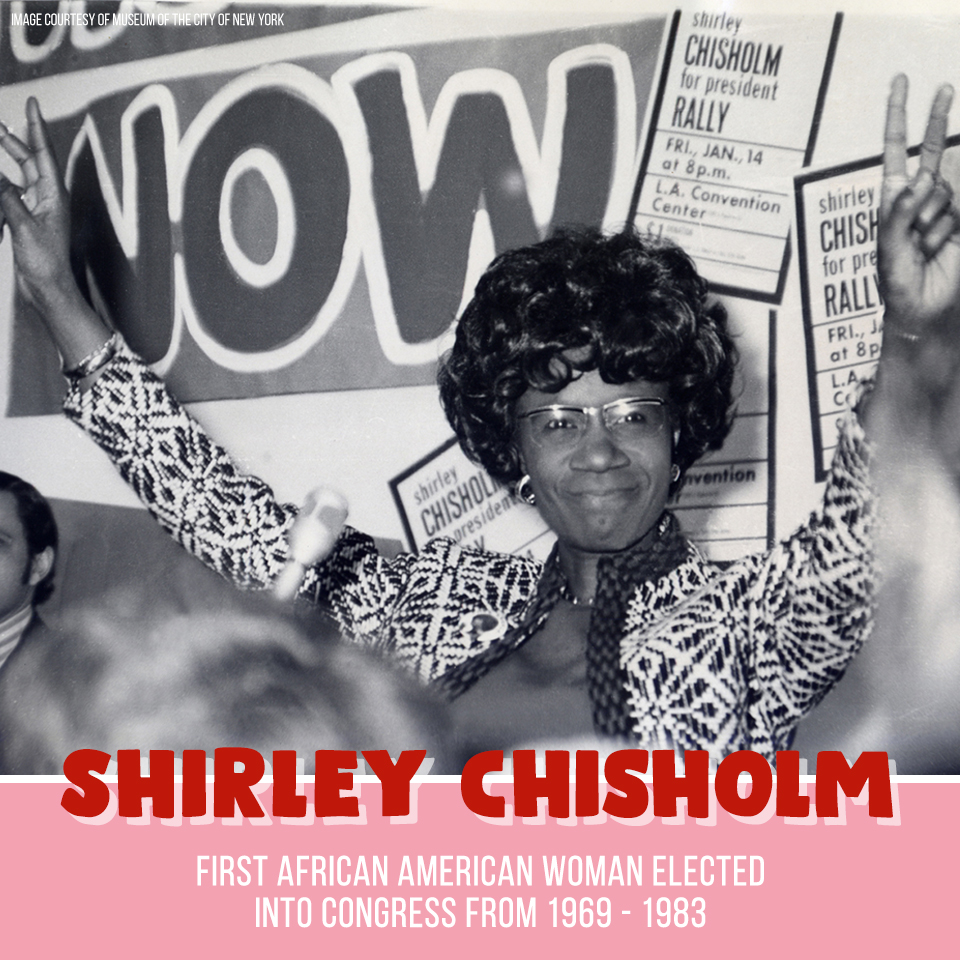 Acorn_Stairlift's tweet photo. Today we celebrate Shirley Chisholm, the first African American congresswoman. She won a seat with the House in 1969, and after 7 terms, decided to run for president in 1972. 

Read about the impact she had on the African American community here: https://t.co/r3Ir5sCbLO https://t.co/myWx4JJ7n0