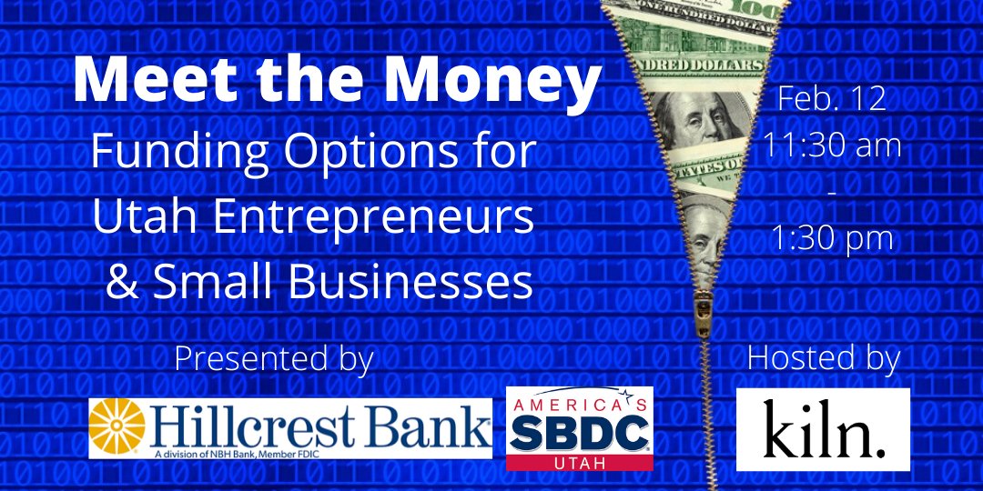 _StartupU's tweet photo. Next week, join us to learn and ask questions of an expert Utah funding panel.  For startups or small businesses. February 12th at The Kiln SLC from 11:30 am – 1:30 pm.  Lunch is provided. 😊   Use code FUNDME for 20% off. 

https://t.co/c8y9anLqv0 https://t.co/NddwO5mfwC