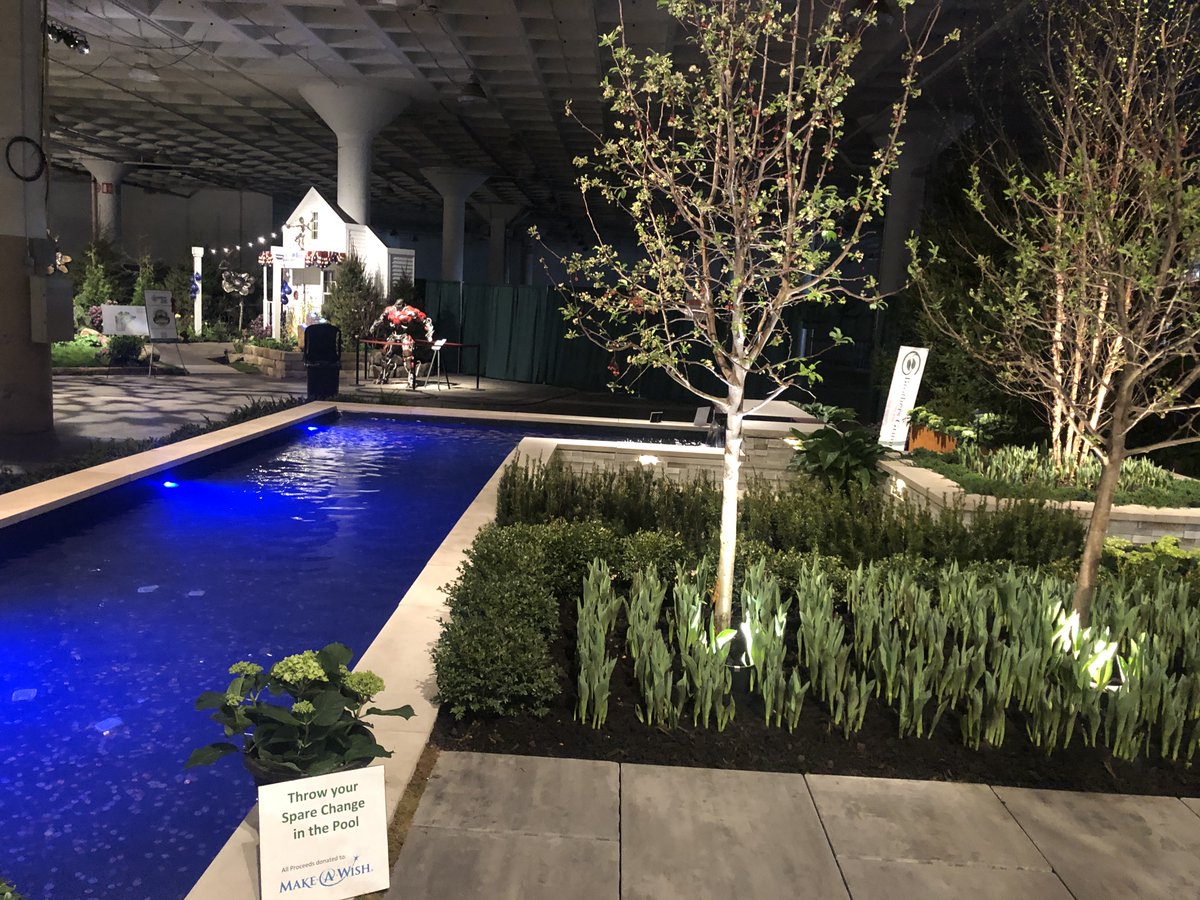 Have you been through the Garden Showcase yet? Don't forget to toss a coin and make a wish in the Brothers Grimm Landscape &amp; Design Co. pool! All proceeds will be donated to <a href="/MakeAWish/">Make-A-Wish America</a> ! #OhioHomeShow #GreatBigHomeAndGardenShow