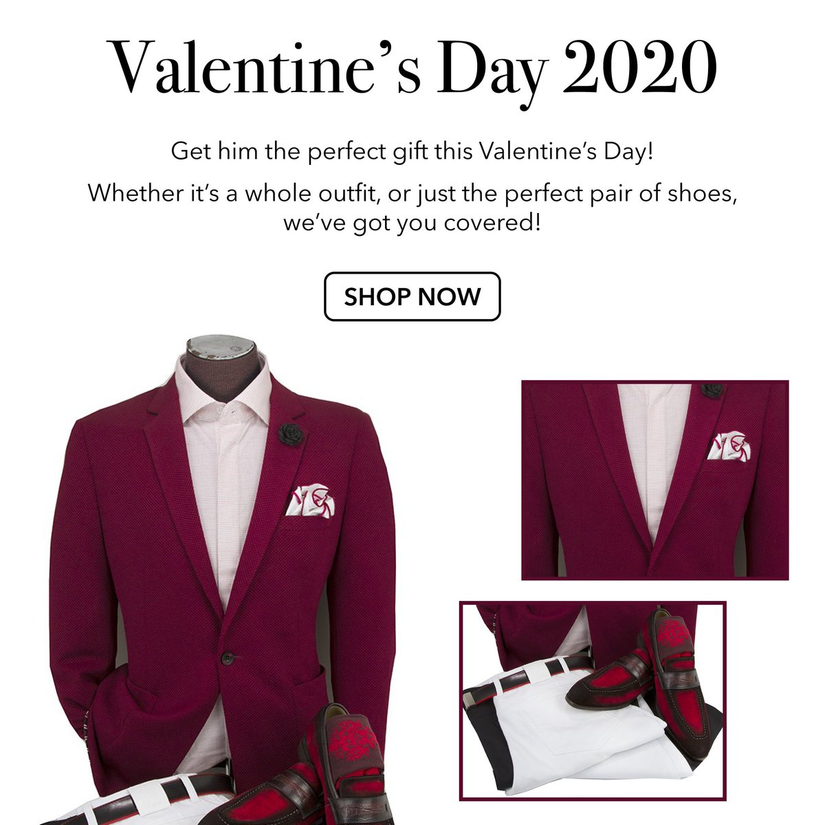 FashionMenswear's tweet image. Women aren't the only one's that should get spoiled on Valentine's Day! Find the perfect addition to that special man's wardrobe right here at FSBMens! #bbcra #boyntonbeach #local #valentinesday #valentinesday2020 #menswear #mensfashion #fashion #style