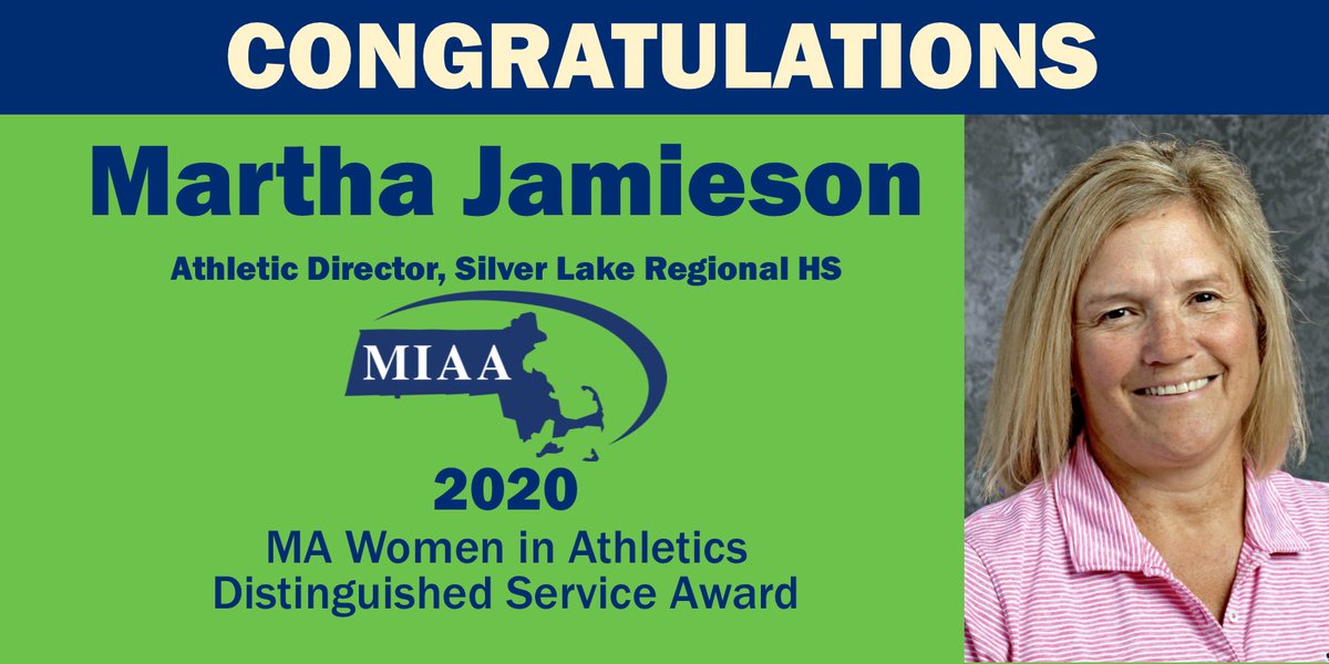 MIAA033's tweet photo. The @MIAA033 Women in Leadership Com. recognizes women who have worked w/distinction on behalf of girls’ sports in communities w/the MA Women in Athletics Distinguished Service Award celebrating efforts of those whose contributions have a lasting and profound effect on female SA. https://t.co/1BjAWuERxY
