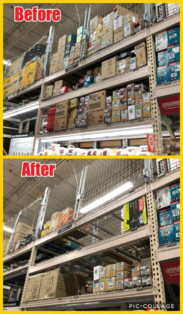 JonathanRiosTHD's tweet photo. Store 8444 kicking off overhead organization in D25! Awesome Job Jim, keep if going!! #SOFLOHORG @dmitriyshevc1 @JacobRobertsTHD @RubenRo48457043 @JamesZankel @Mark_A_Wilke https://t.co/TQi9pAY1dm