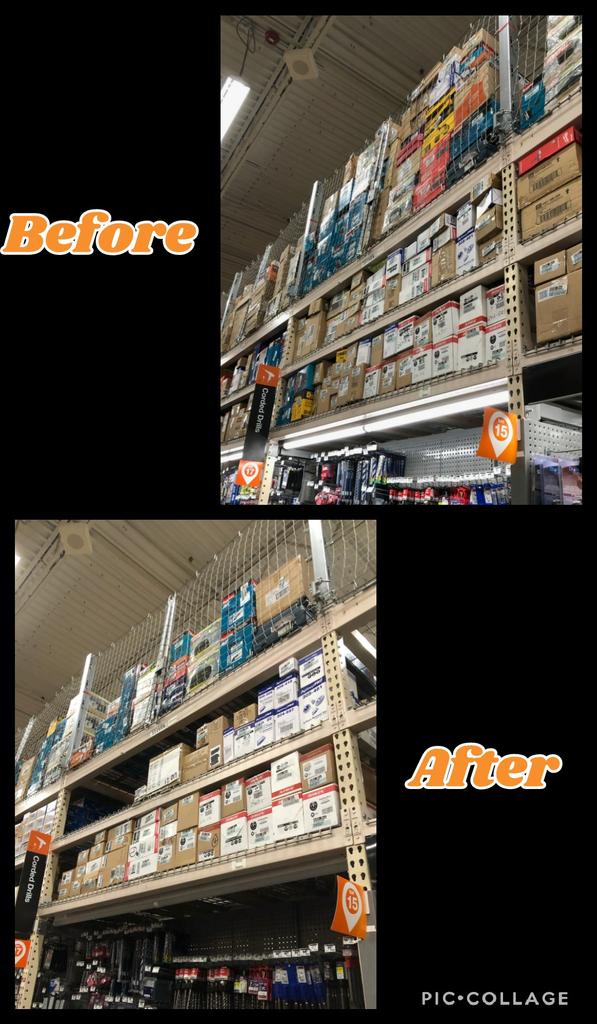 JonathanRiosTHD's tweet photo. Store 8444 kicking off overhead organization in D25! Awesome Job Jim, keep if going!! #SOFLOHORG @dmitriyshevc1 @JacobRobertsTHD @RubenRo48457043 @JamesZankel @Mark_A_Wilke https://t.co/TQi9pAY1dm