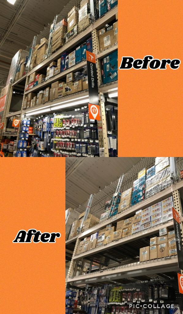 JonathanRiosTHD's tweet photo. Store 8444 kicking off overhead organization in D25! Awesome Job Jim, keep if going!! #SOFLOHORG @dmitriyshevc1 @JacobRobertsTHD @RubenRo48457043 @JamesZankel @Mark_A_Wilke https://t.co/TQi9pAY1dm