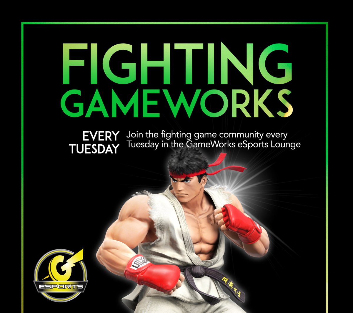 GWeSportsSCH's tweet photo. Tonight at @GWeSports Schaumburg
Join us for our FREE weekly event
#FightingGameWorks No. 47
Practice for this weekend's "Marvel Mayhem" with
@BDE_gg!
+Free Brackets for Smash Ultimate, Melee, Tekken&more!
601 N. Martingale Rd.
Suite 115 Schaumburg, IL
#GameWorks https://t.co/6vTeYArb8b