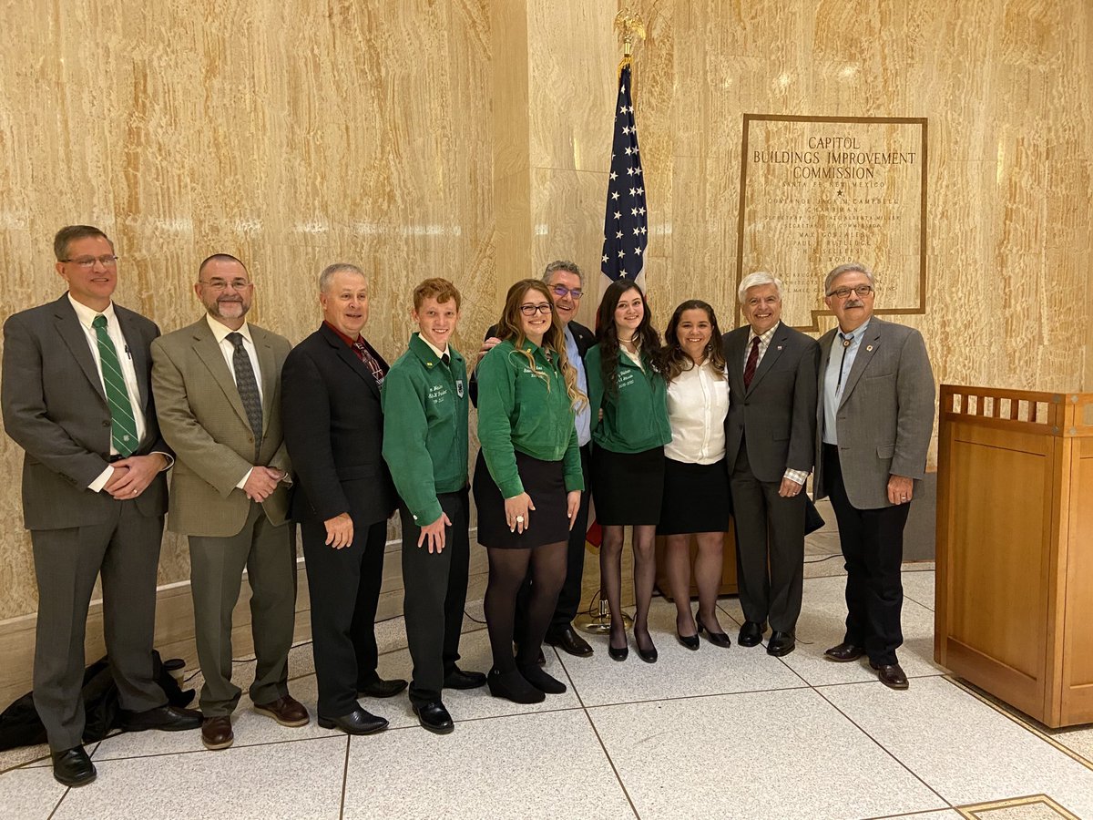 4-H Day at the Roundhouse. Great opportunity for our 4-H youth to visit with legislators and discuss the importance of NMSU College of ACES Youth Development Program.