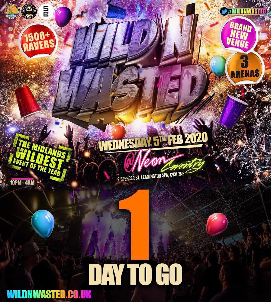 WildnWastedUK's tweet photo. #WildNWasted 1 day to go!!!! ⚠️

1000+ tickets sold 🥵

Tickets selling fast and will SELL OUT 🤯

Physical coach tickets out now 👀 

https://t.co/LNnNqczl2R 🎫 https://t.co/pD6IByIgUT