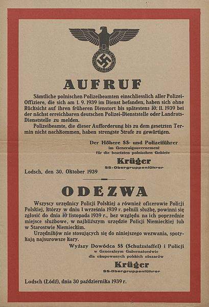 RoninPoland's tweet photo. The #BluePolice was controlled by #IIIReich &amp; was subordinate to #GermanOrderPolice. It wasn't an institution of the Polish state, but General Government established in occupied Poland. Polish pre-war policemen were forced (under death penalty) to enter this German Nazi service. https://t.co/QHK7T63EwO