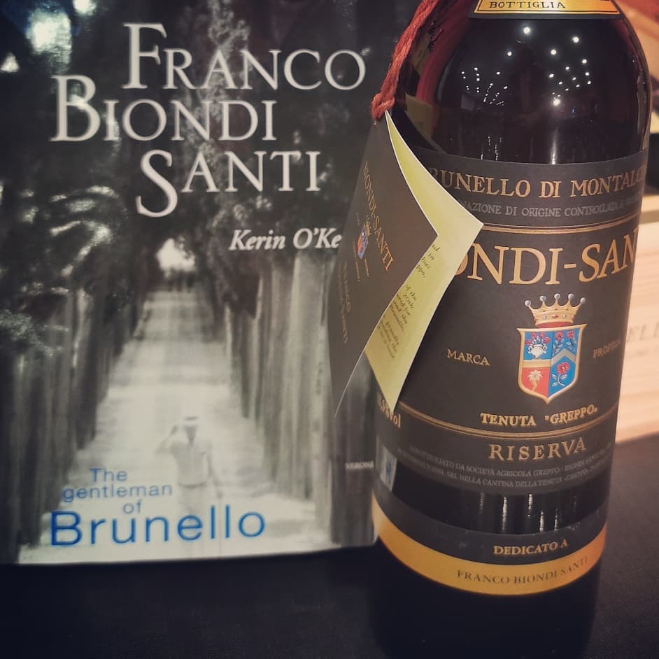 KerinOKeefe's tweet photo. Honored to share my memories of #FrancoBiondiSanti in #Siena and to talk about Franco's last Riserva, the 2012. For the 1st time ever, the firm has marked the milestone with a magnum version: only 500 bottles of what is a  quintessential #BiondiSanti Riserva. https://t.co/xcNQJYTylU