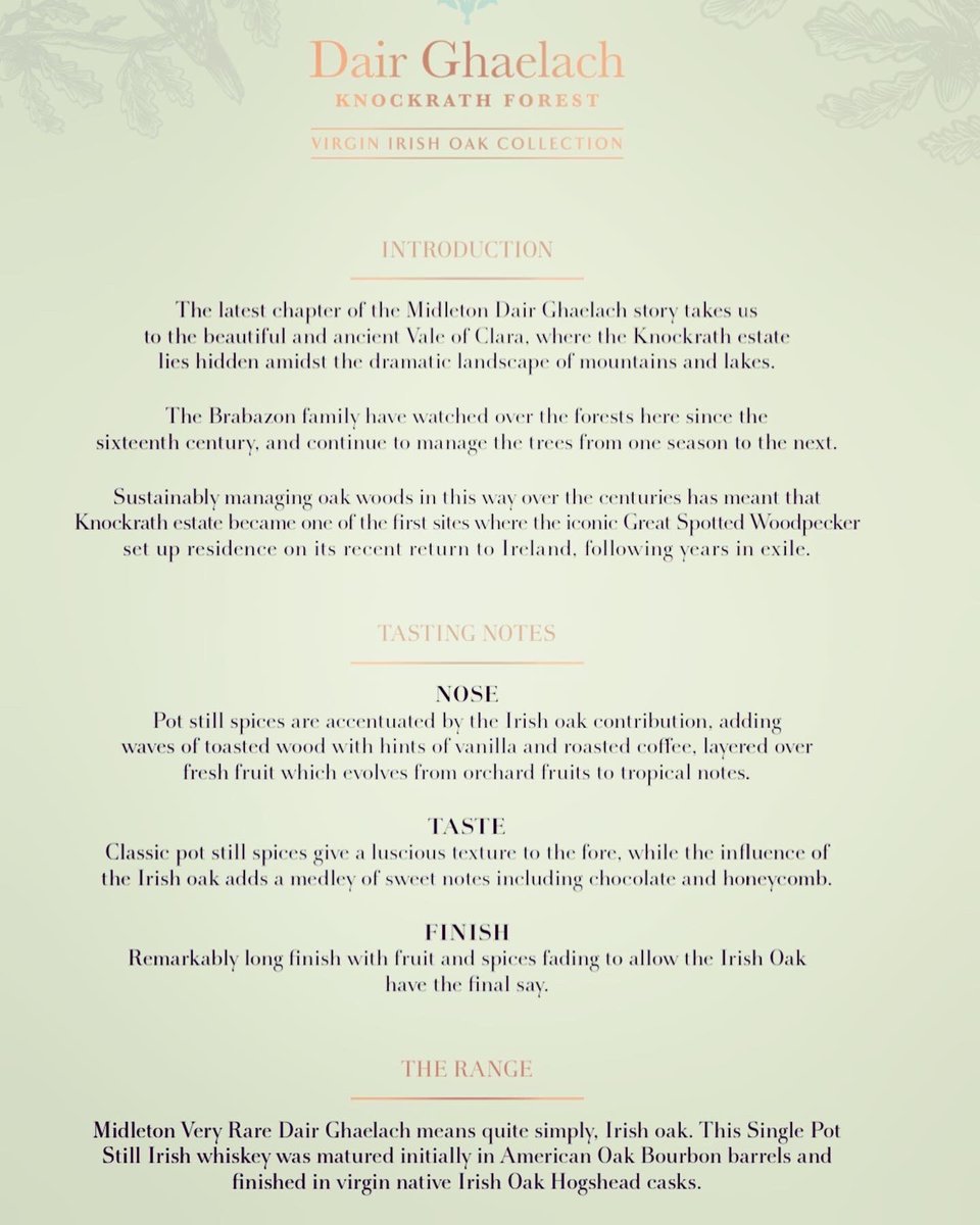 The latest addition to our collection 😍 and it’s one we are VERY excited about! 

We are very proud to be one of the first bars in the country stocking this special whiskey from Midleton Very Rare - Dair Ghaelach. 

#TheRagTrader #DairGhaelach