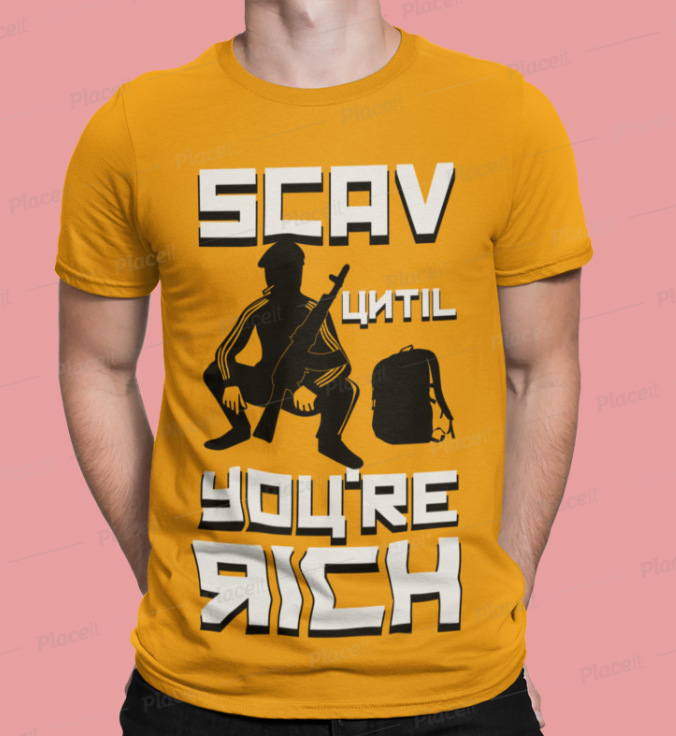 GoodGuyGee's tweet photo. Yo @bstategames check out my Tarkov inspired shirt design. The mock-up is from a sample page. https://t.co/ftTX83W3cI