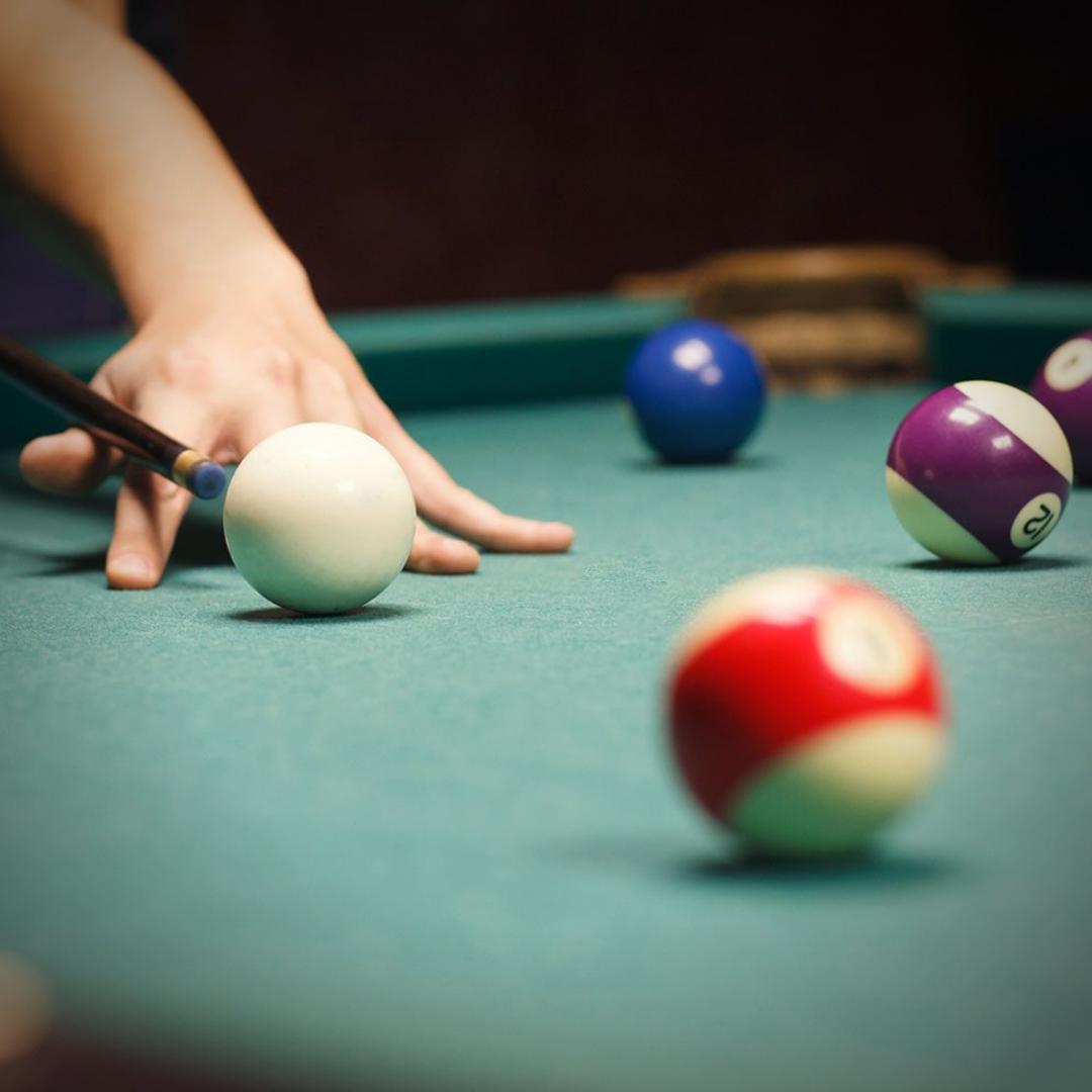 lvlphilly's tweet photo. What's your strategy to make that perfect shot? 🎱Stop into #LVLPhilly to play a round of billiards anytime you'd like https://t.co/xXSHwu8otF
