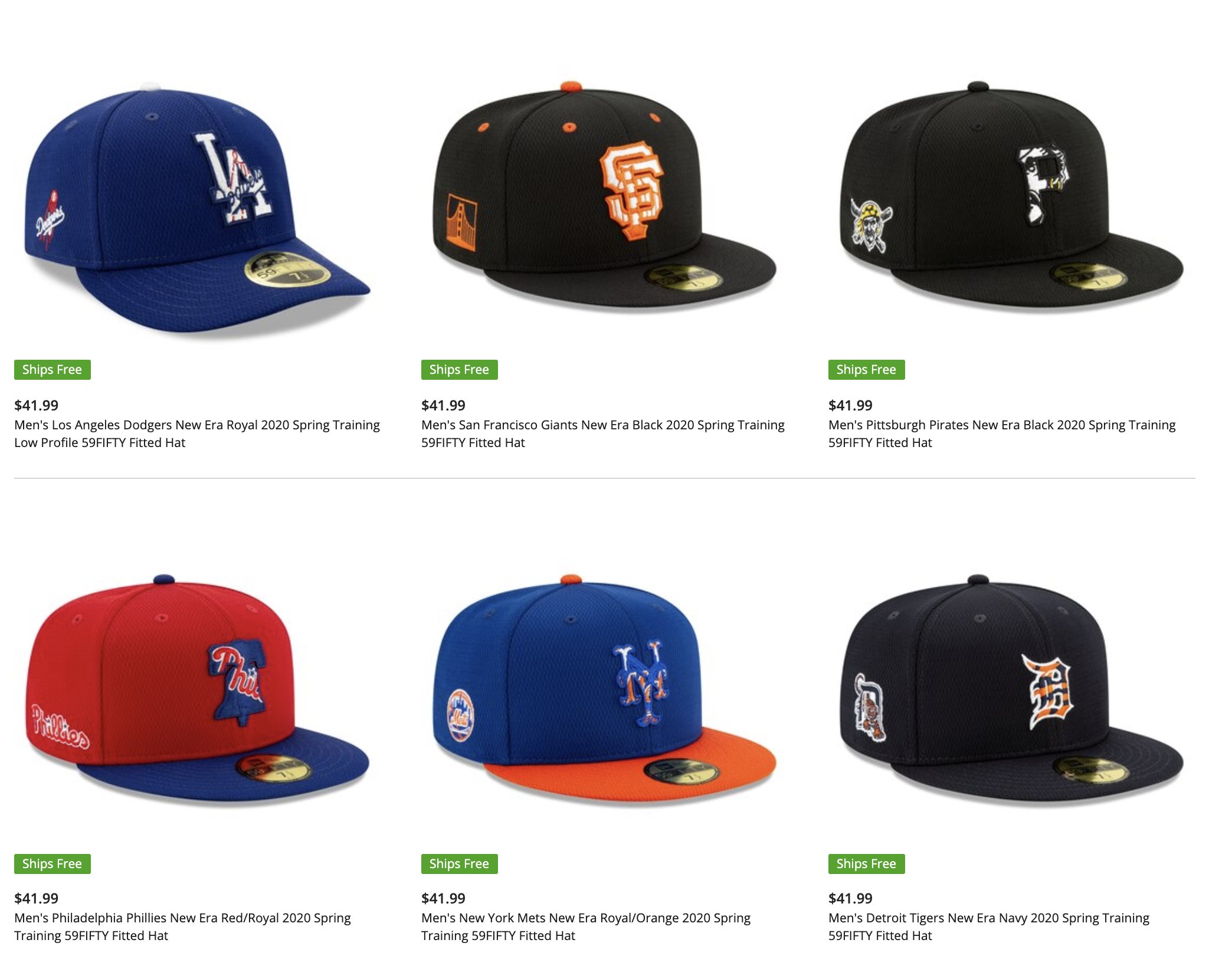 2020 MLB Spring Training Caps, Ranked - Fake Teams