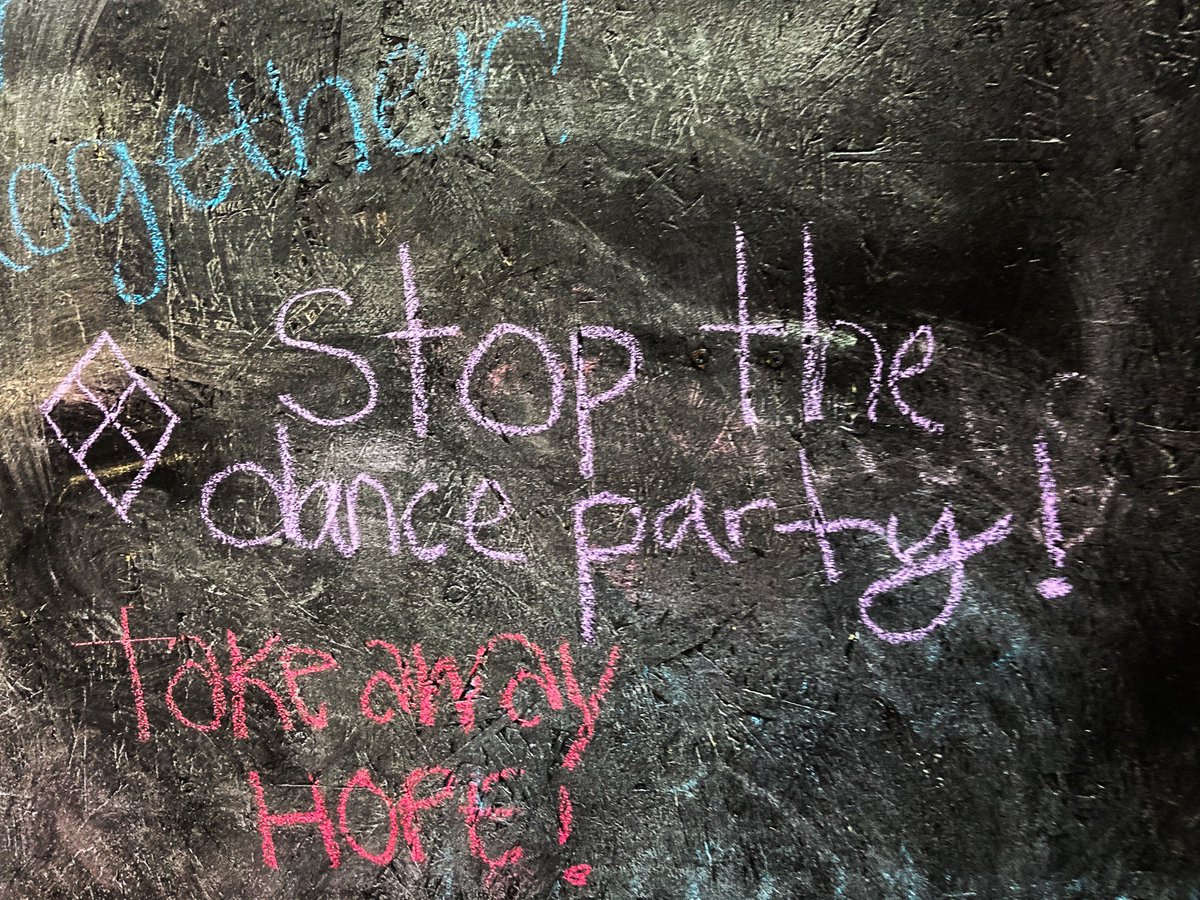 OnwardState's tweet image. For World Cancer Day, students wrote on a wall in the HUB what #CancerCannot.