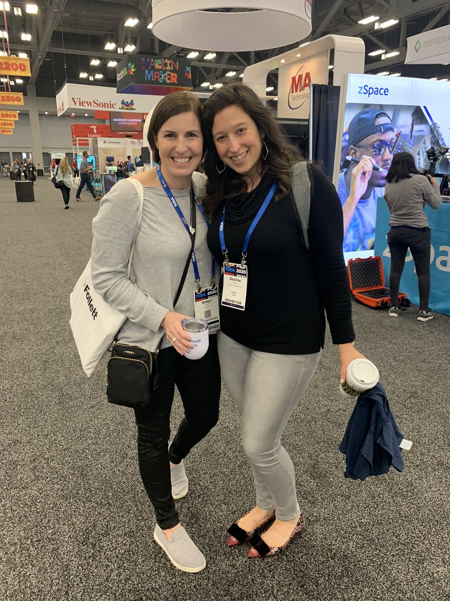 RobynHrivnatz's tweet photo. The yen to my yang...the @desireadaniels ❤️ my awesome colleague! #WorkLifeBalance #twinkies #nowedidntplanthis #TCEA2020 #microsoftlife https://t.co/1cUNF1eh9M