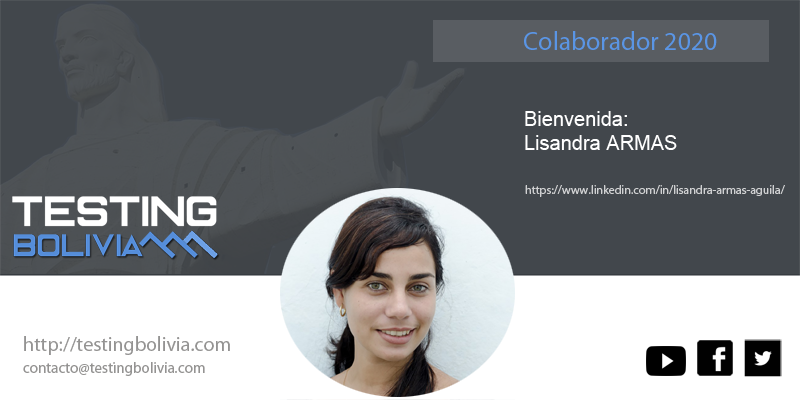 testingbolivia's tweet photo. #TestingBolivia esta agradecido por la colaboración de @lisyarmas y honrados. si quieres ser parte del equipo de colaboradores de #TestingDayBolivia2020 #LaPaz #Cochabamba escribe: a: raguirre@testingbolivia.com https://t.co/1m7IMYn11S