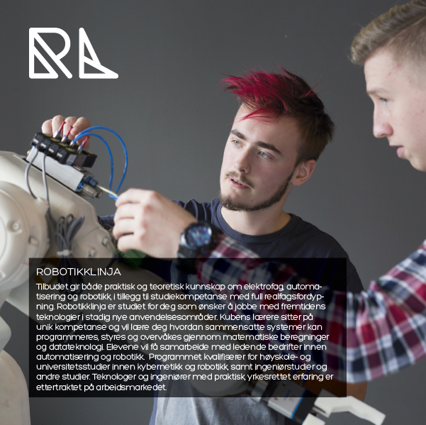 KjOHauge's tweet image. Kombinasjon av elektrofag og studieforberedende med fordypning innen automatisering og robotikk.
Fremtidsrettet utdanning!
#yrkesfag #elektrofag #robotikk