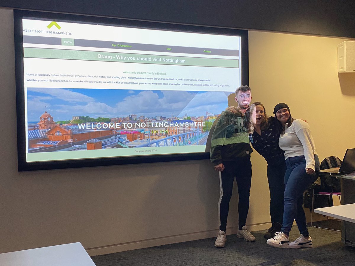 projectfunction's tweet photo. Team Orang and their #PFProject of designing a responsive Nottingham tourist attraction website with a working map 🗺

#PFWave3 https://t.co/OuMR10MGNI