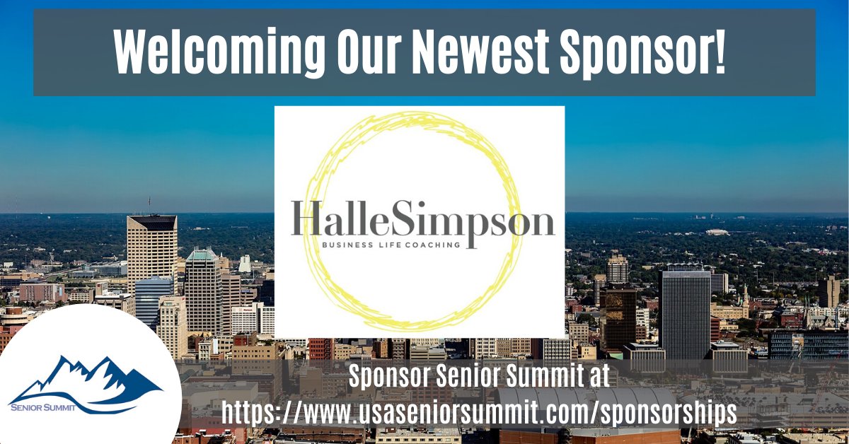 SeniorSummit_IN's tweet photo. A huge thank you to Halle Simpson for sponsoring this year's Senior Summit Professional Day! On top of her support of the event, she will also be a Master Pass speaker during the conference! For great life coaching tips, visit Halle's website at https://t.co/JpnlA1Hl0q. https://t.co/4svLIwvffv
