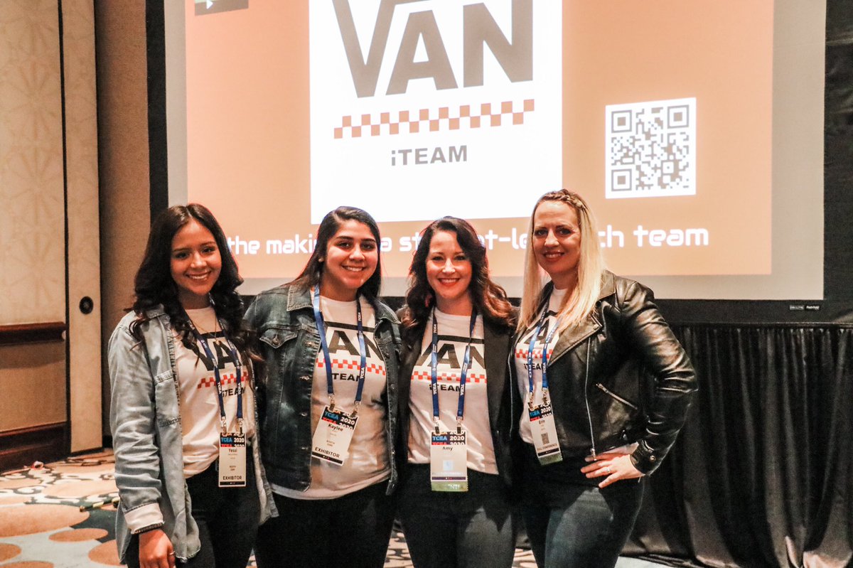moffatt_teach's tweet image. What an absolute joy to watch these students present at a state conference and make @VanVandals1 look good!!! @TCEA @yesssiid_ @eringoesTECH #VISDrocks