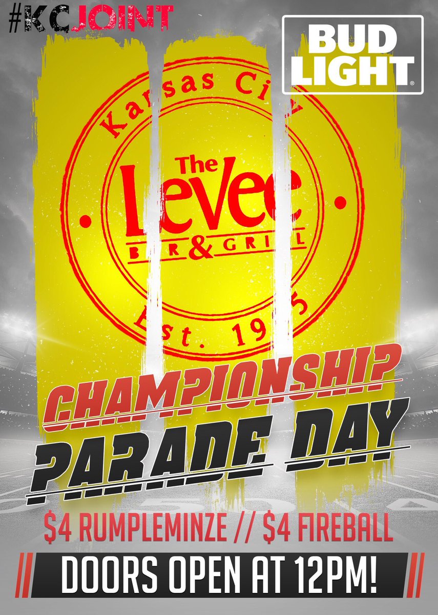 DJNickNiemeier's tweet photo. #KansasCity! The Super Bowl celebration continues tomorrow! I’m spinning on the first floor of @theleveekc starting at 2pm! Doors open at noon! #KCJOINT
#ChiefsKingdom https://t.co/sZc0cdcxRf