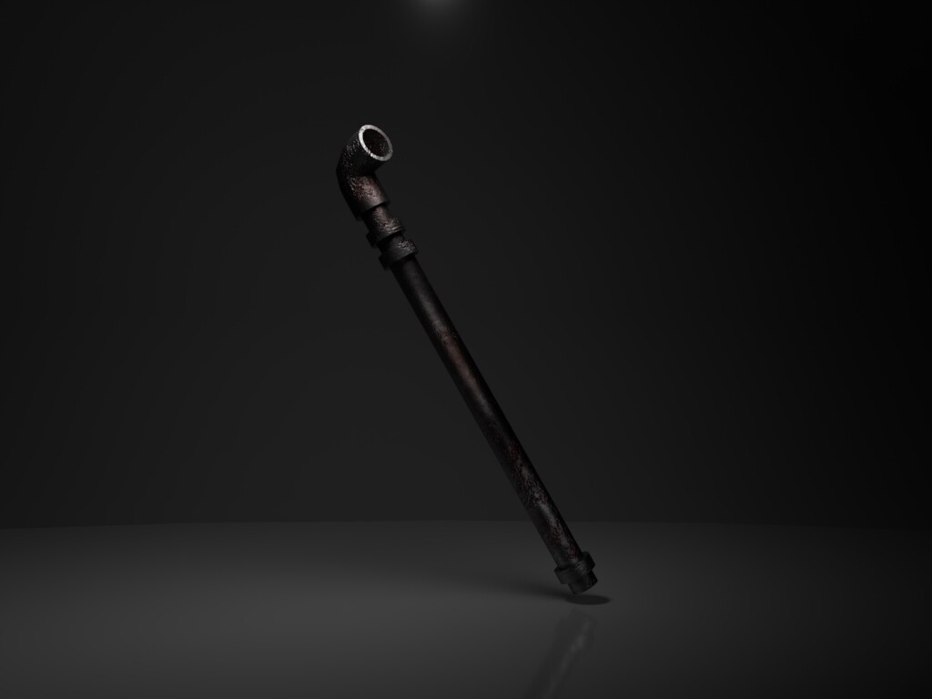 A low-poly rusty steel pipe weapon prop created for my 3rd-year horror game project, The Phobia Formula. Modeled in Maya, textured in Sub...