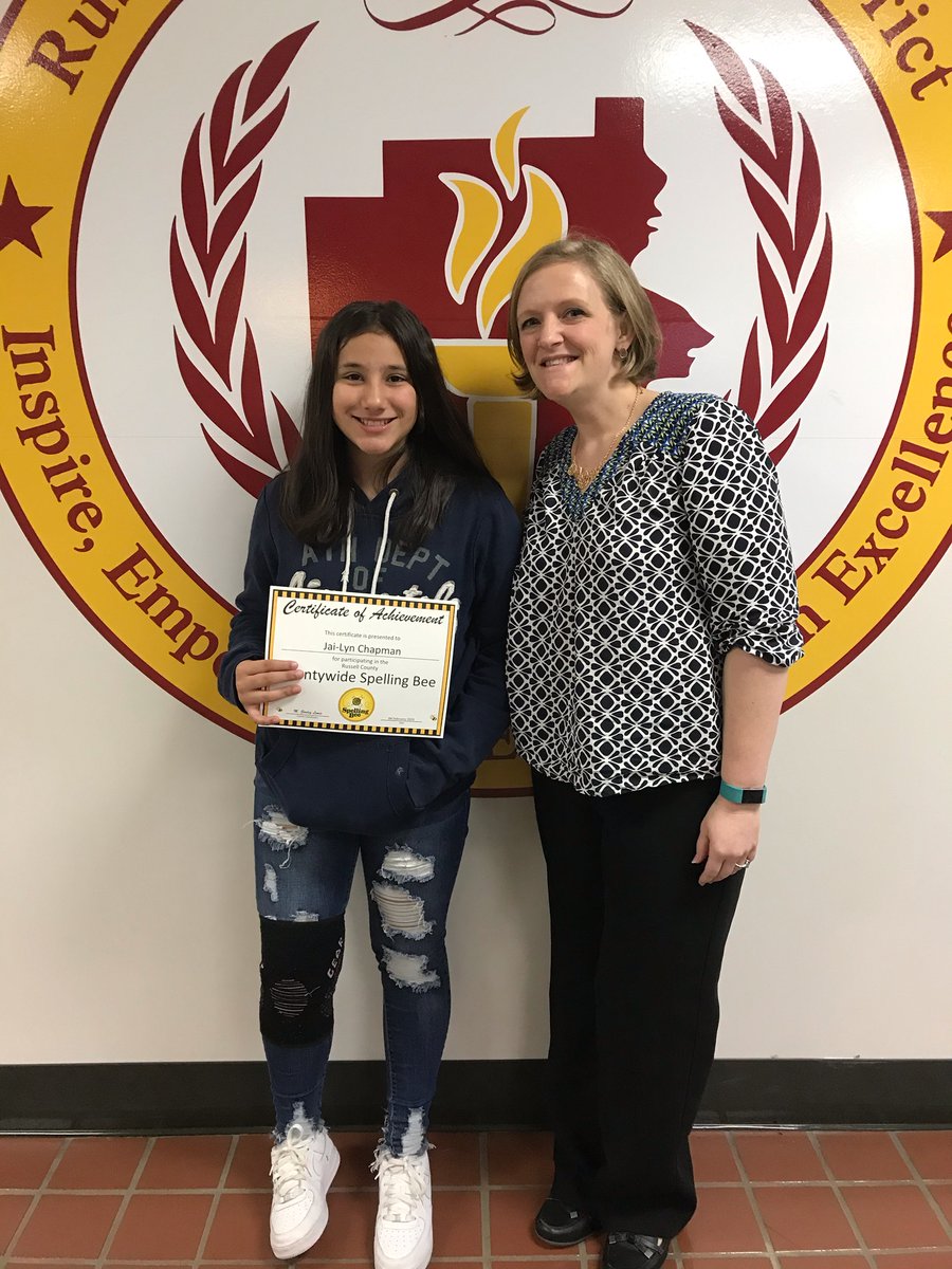pcismediacenter's tweet photo. Yay, Jai-Lyn! She did a great job at the Russell County Spelling Bee. She was in 4th place! We're very proud! @PCIntermediate @PCBOE https://t.co/X7au8yV4dU