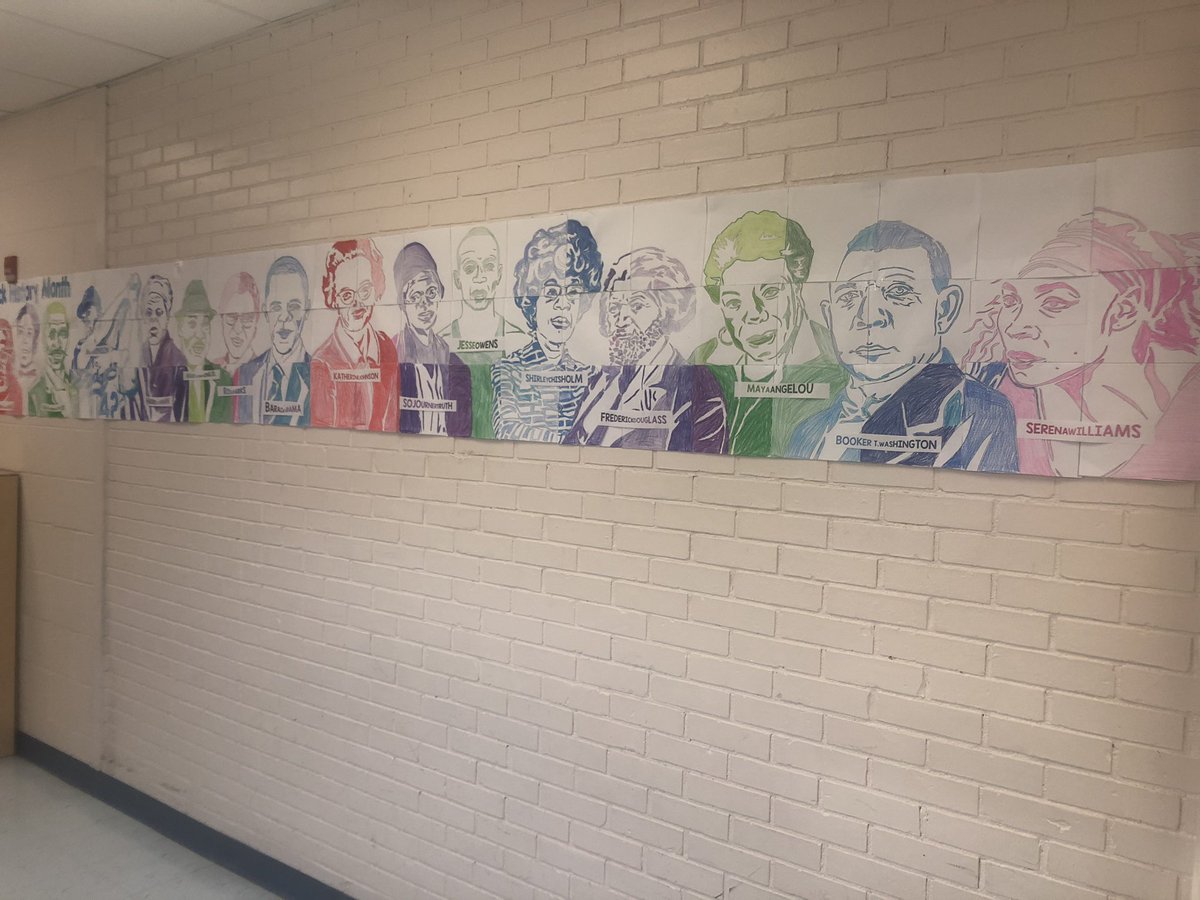 MrsVoorheesGr4's tweet photo. 4th grade did an amazing job with our #BlackHistoryMonth mural!  Thank you @artwithjennyk for this great resource! #teamwork #famousfaces @25Lafayette @VSoccodato @ZegaRobert https://t.co/GQAbo5pPAR